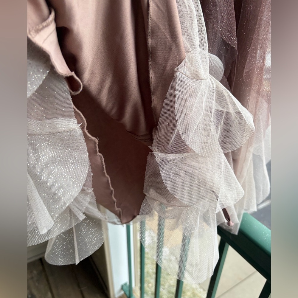 🆕✨Pear Culture 17/18 13/14 Juniors' Sweetheart-Neck Ombre Mesh Fit&Flare Bustier - Picture 11 of 16